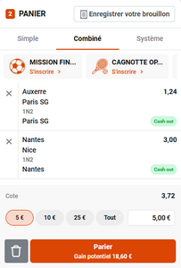 Exemple d'événement sportif