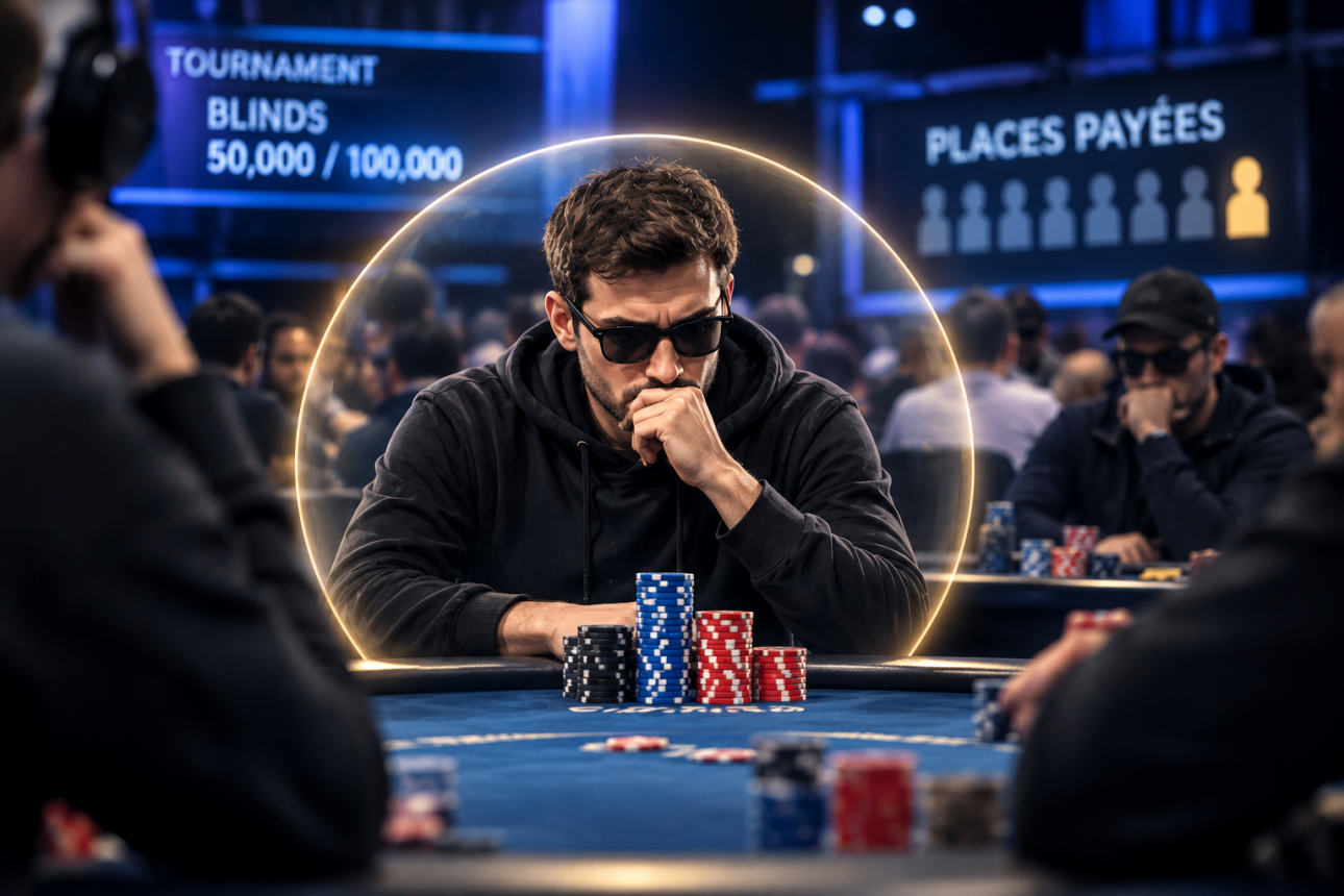 Stratégie tournoi : Comment maîtriser la phase de bulle au poker ?